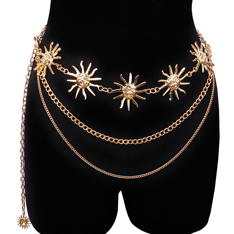 Body Jewels - Chunky Multilayer Punk Gothic Moon Sun
