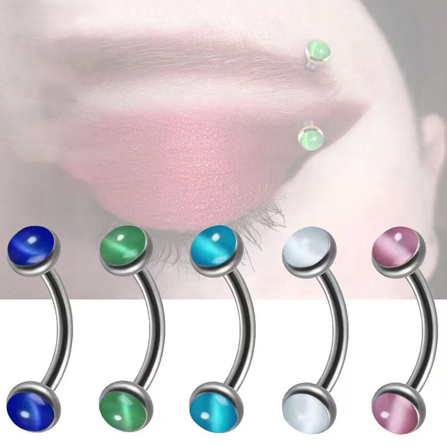 1Piece Eyebrow Piercing Banana - Rook Curved Barbell ulasan dan harga