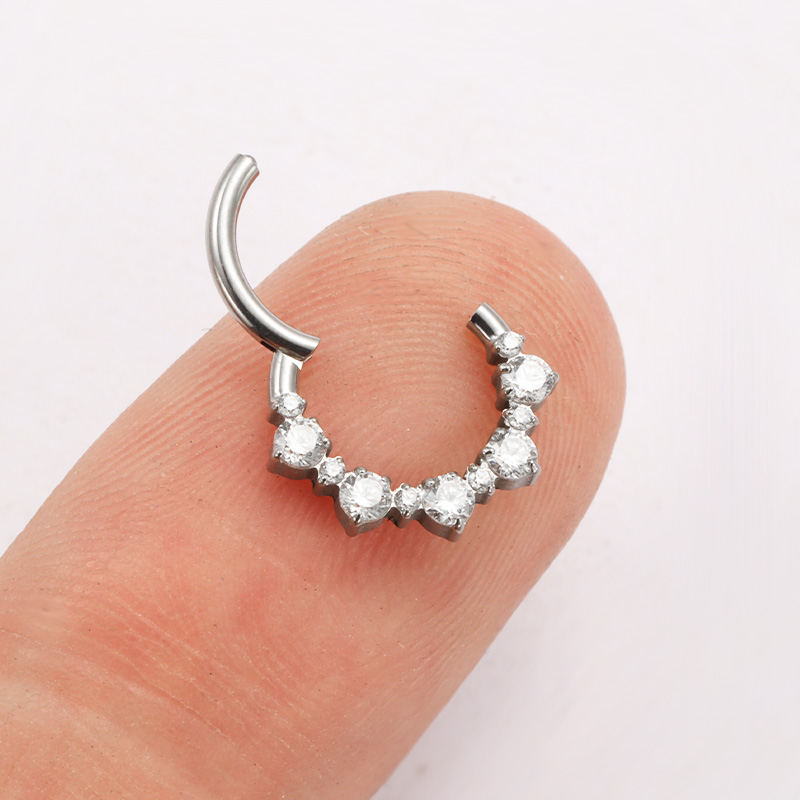 ASTM F136 TItanium Daith Click - Zoor Body Jewelry ulasan dan harga