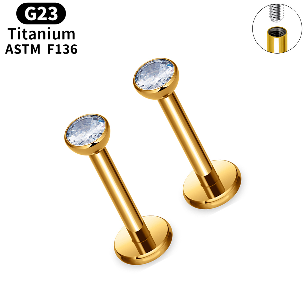 10/50pcs ASTM F136 Titanium La - Zoor Body Jewelry ulasan dan harga