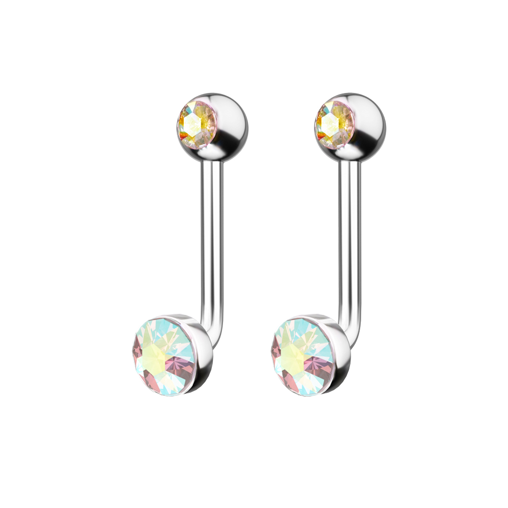 1PC F136 Titanium 14G CZ Gem P - Body Jewelry Vch ulasan dan harga