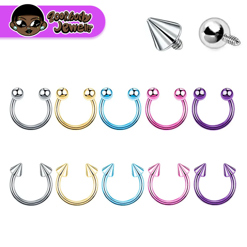 5pcs ASTM F136 Titanium Horses - Zoor Body Jewelry ulasan dan harga