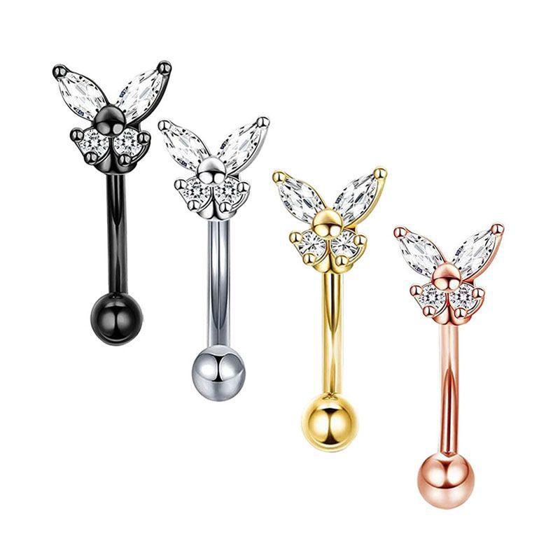 Gold Rook Piercing Jewelry 14K - Rook Curved Barbell ulasan dan harga