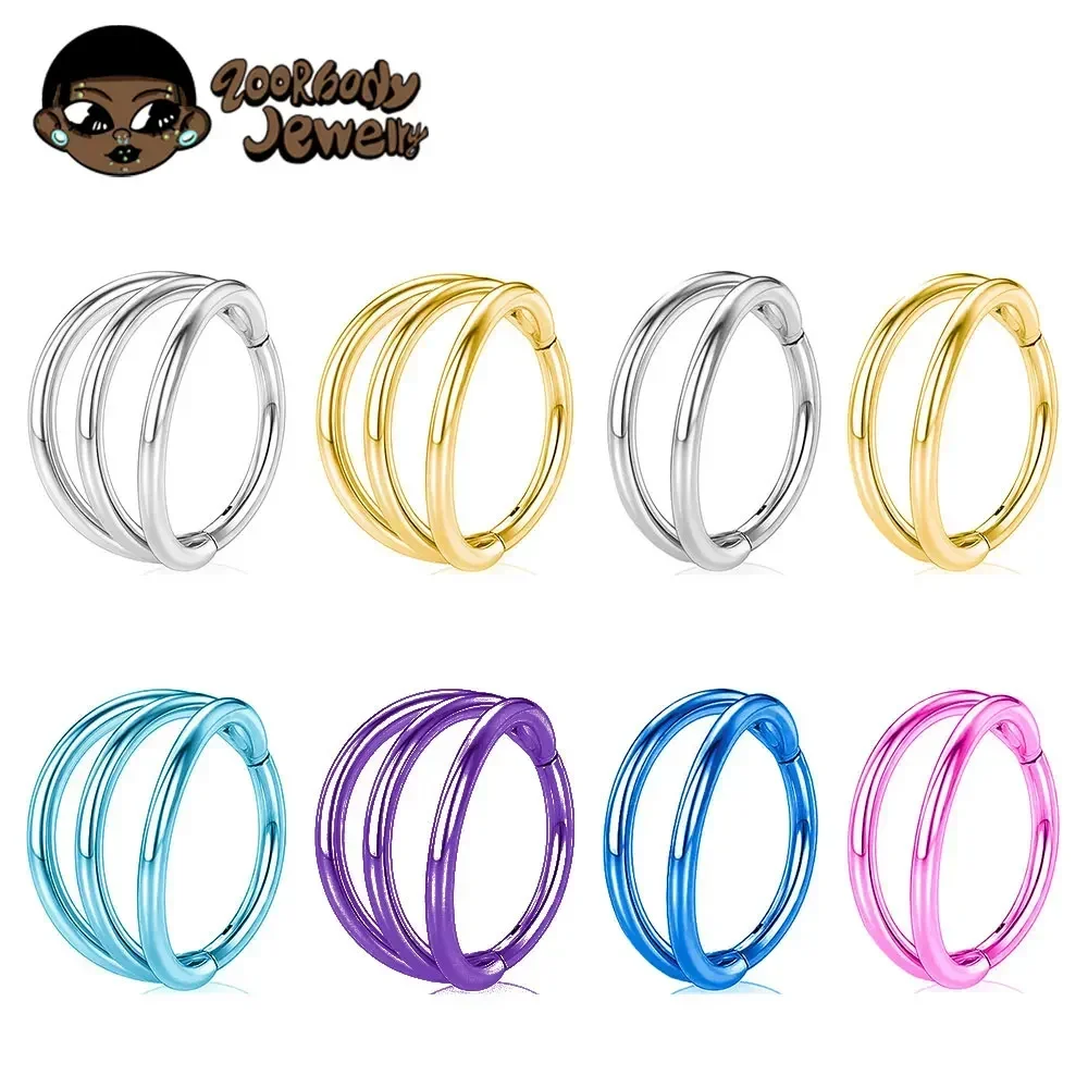 ASTM F136 Titanium 3 Layer Hin - Zoor Body Jewelry ulasan dan harga