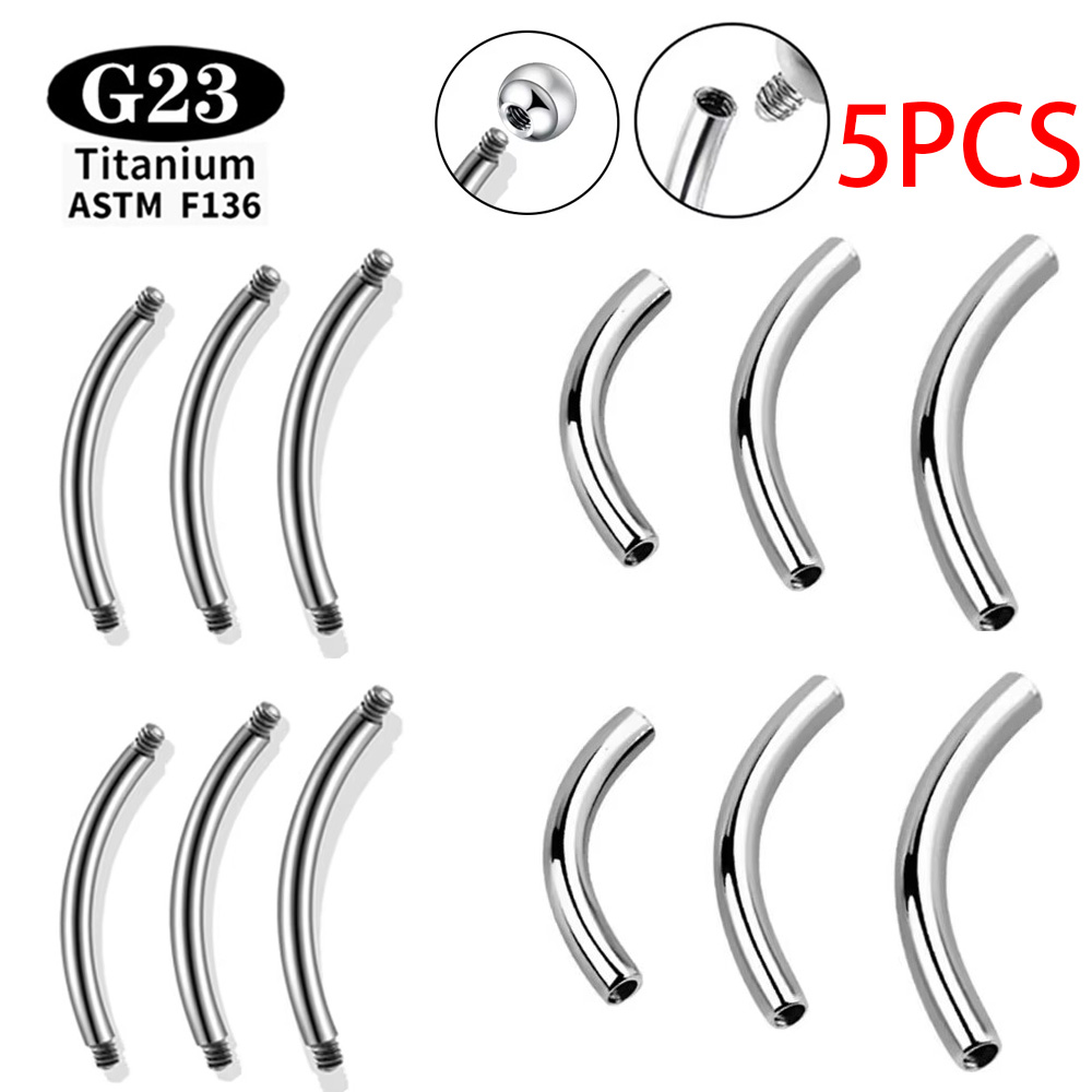 5 Pcs/Lot ASTM F136 Titanium I - Zoor Body Jewelry ulasan dan harga