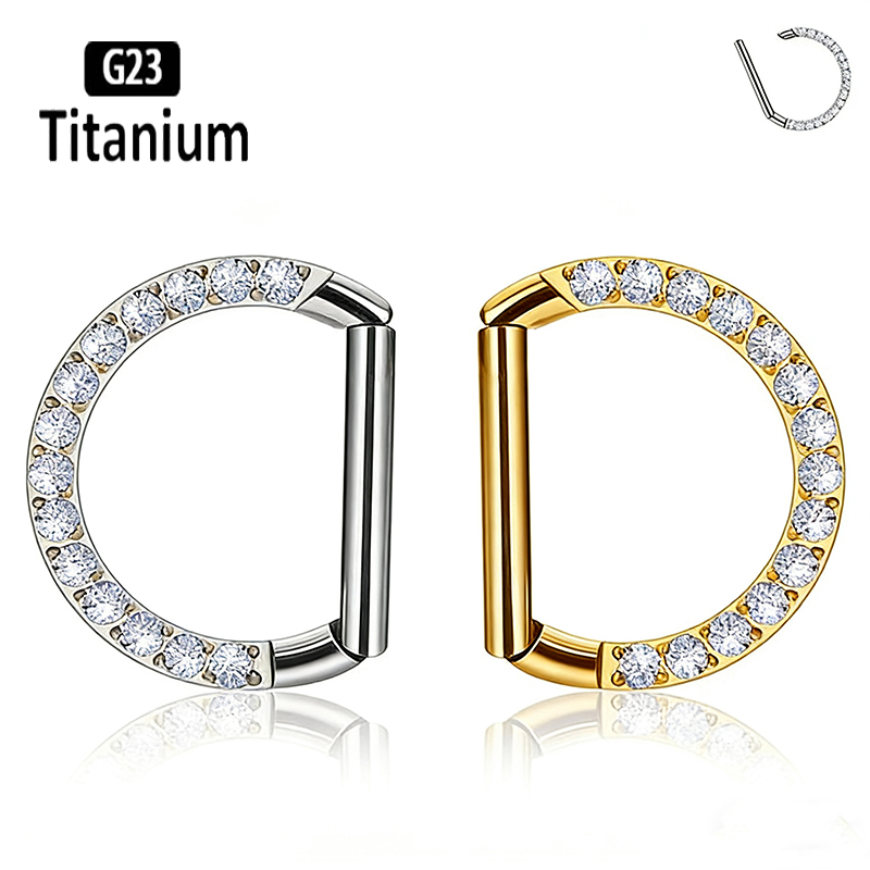 G23 Titanium Hinged Segment No - Rook Curved Barbell ulasan dan harga