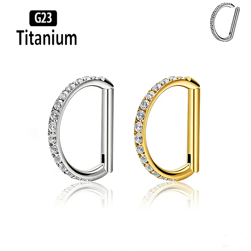 G23 Titanium Hinged Segment No - Rook Curved Barbell ulasan dan harga