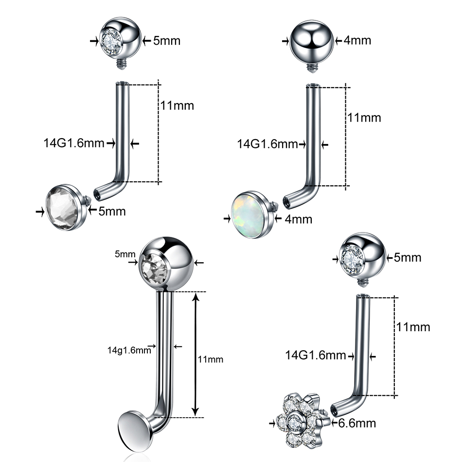 1PC Titanium Christina Vertica - Body Jewelry Vch ulasan dan harga
