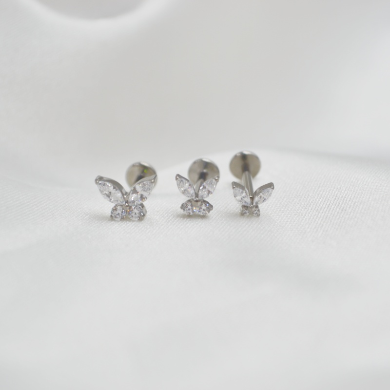 10pcs 16G G23 Titanium Astm F1 - Rook Curved Barbell ulasan dan harga