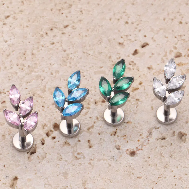 G23 Titanium Gem CZ Ear Conch  - Zoor Body Jewelry ulasan dan harga