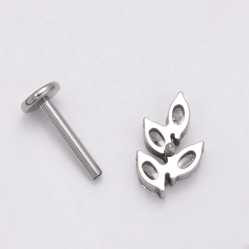 G23 Titanium Gem CZ Ear Conch  - Zoor Body Jewelry ulasan dan harga