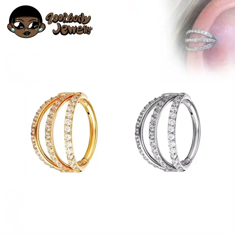 G23 Titanium Hinged Segment No - Zoor Body Jewelry ulasan dan harga
