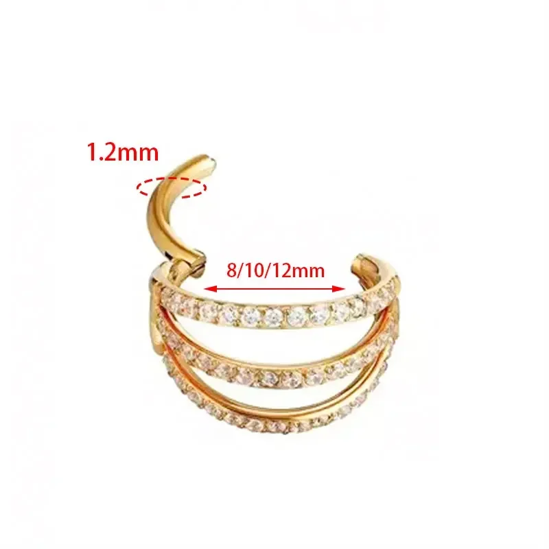 G23 Titanium Hinged Segment No - Zoor Body Jewelry ulasan dan harga
