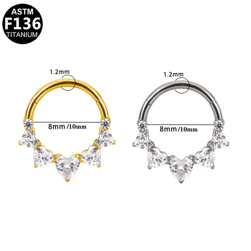 1PCS G23 Titanium Conch Hoop R - Rook Curved Barbell ulasan dan harga