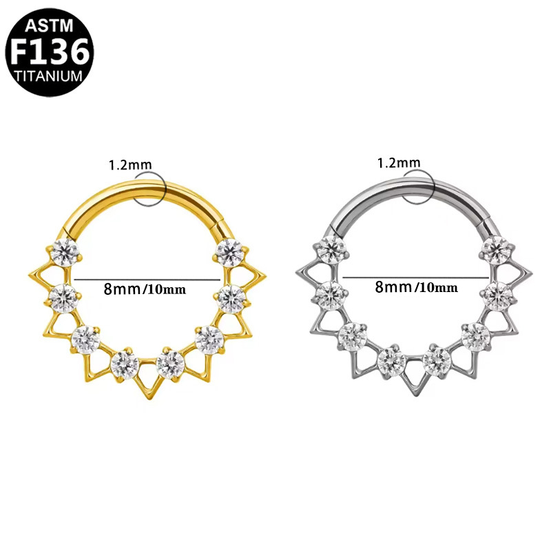 1PCS G23 Titanium Conch Hoop R - Rook Curved Barbell ulasan dan harga