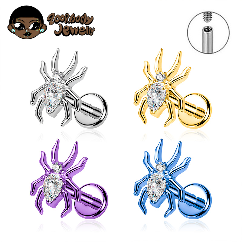 ASTM F136 Titanium 16G 18G Spi - Zoor Body Jewelry ulasan dan harga